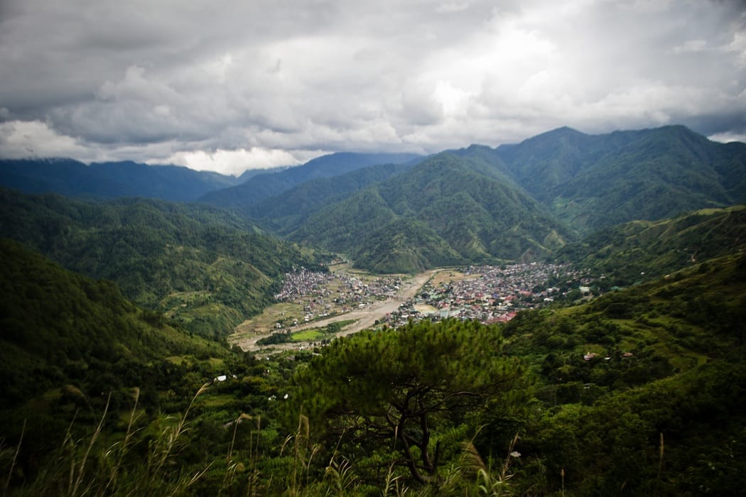 Panoramic view of Bontoc Town Proper