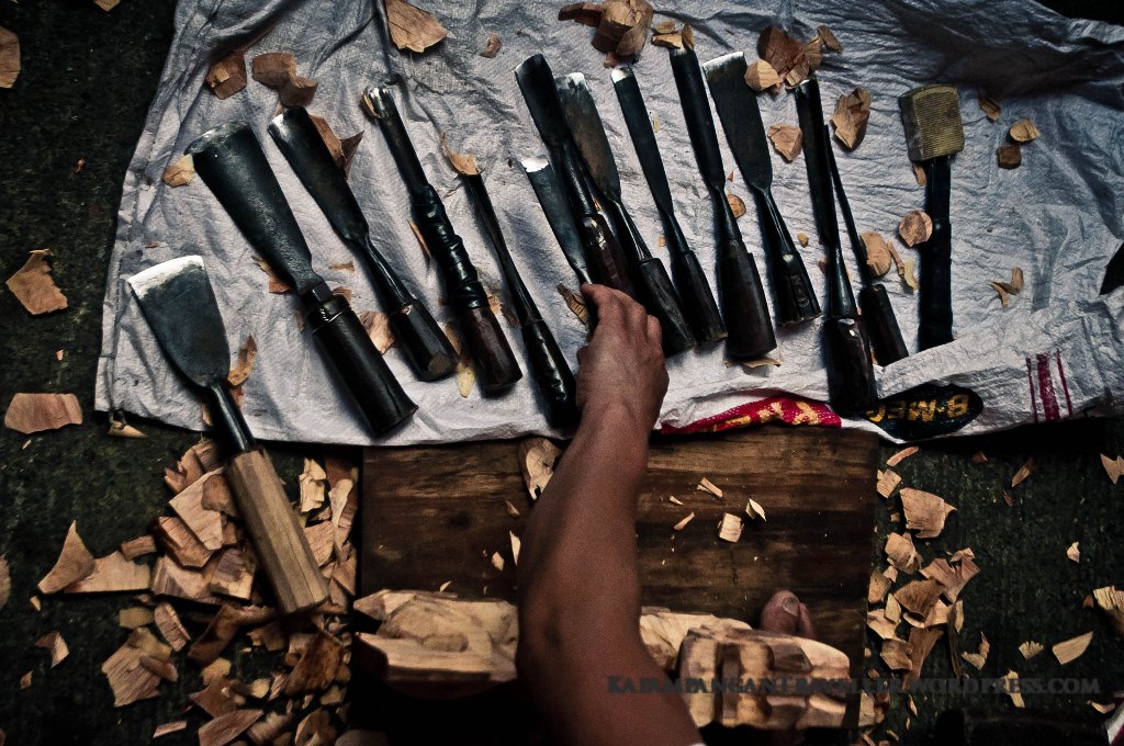 Imbayah Festival Banaue Ifugao Province Carving tools.jpg